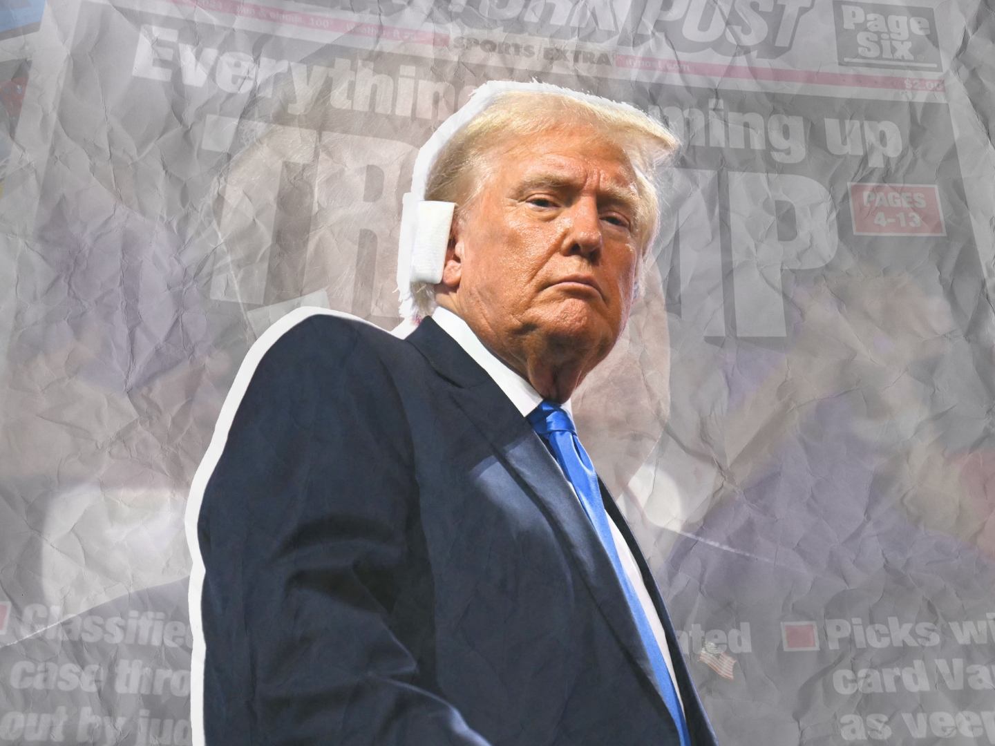 Donald Trump ear bandage