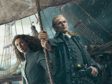 Caitríona Balfe and Sam Heughan