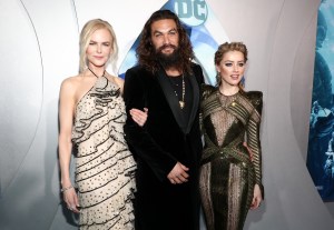 Nicole Kidman, Jason Momoa and Amber Heard (Photo by John Salangsang/Variety/Penske Media via Getty Images)