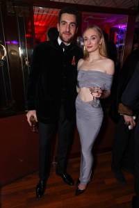 LONDON, ENGLAND - FEBRUARY 10: Peregrine Pearson and Sophie Turner attend Stanley Zhu's Year of Dragon Celebration at Dixie Queen on February 10, 2024 in London, England. (Photo by Dave Benett/Getty Images for Stanley Zhu)