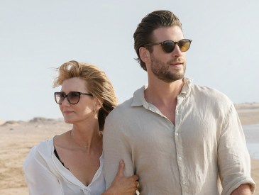 LONELY PLANET, from left: Laura Dern, Liam Hemsworth, 2024.