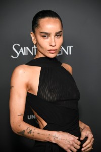Zoë Kravitz at the Vanity Fair x Saint Laurent x NBCUniversal "Oppenheimer" Film Toast held on March 8, 2024 in Los Angeles, California. (Photo by Alberto Rodriguez/WWD via Getty Images)