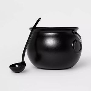 Cauldron with Ladle Halloween Serving Bowl