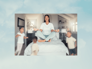 mom meditating